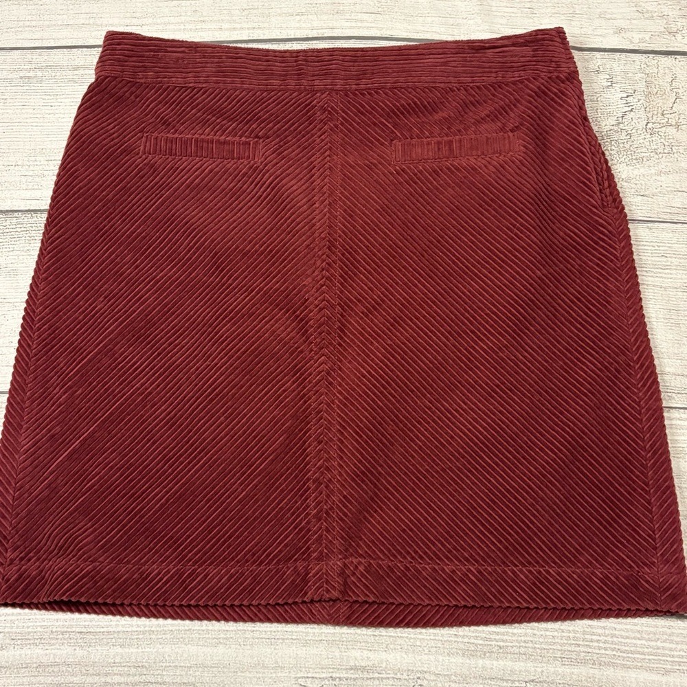 Talbots Rust Corduroy Mini Skirt Petites 14‎ Excellent Condition Cabincore